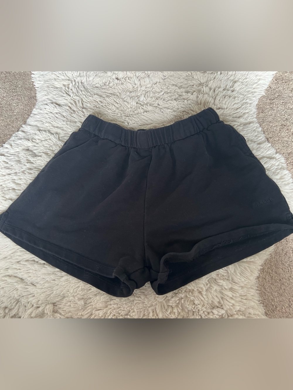 Garage Black Women's Athletic Elastic Waist Shorts